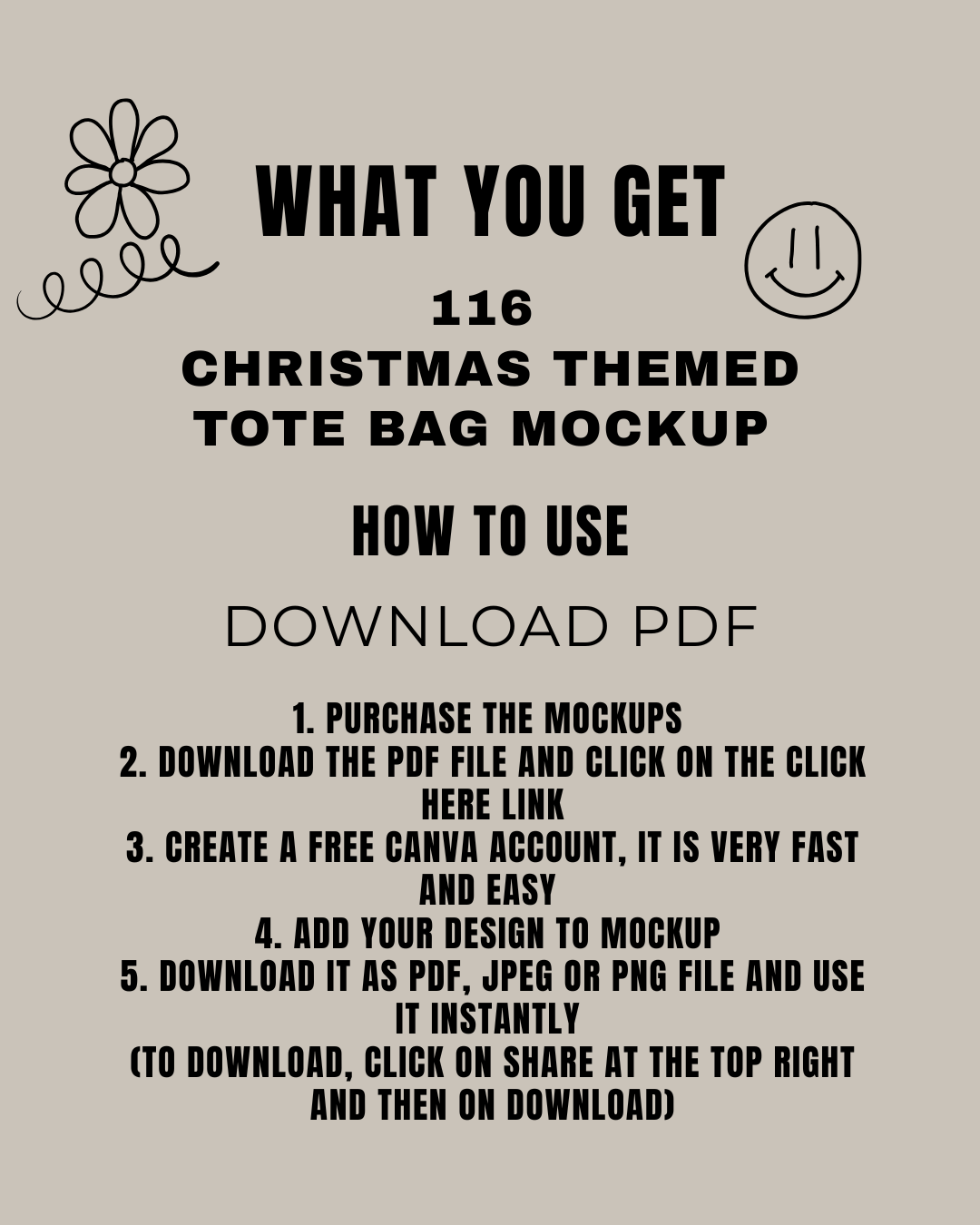 116 Christmas Tote Bag Mockups | Holiday Canvas Bag Bundle for POD & Small Businesses,