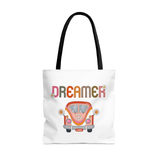 Dreamer travel overnight beach Tote Bag, work tote bag, laptop Tote bag, Weekender tote bag, gifs for book friend