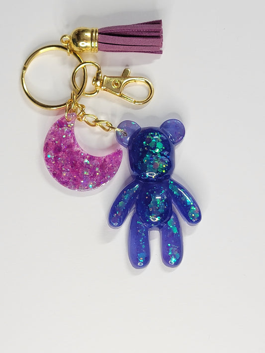 Bear keychain, handmade keychain, cute handmade keyring, keychains for teen, gifts for her