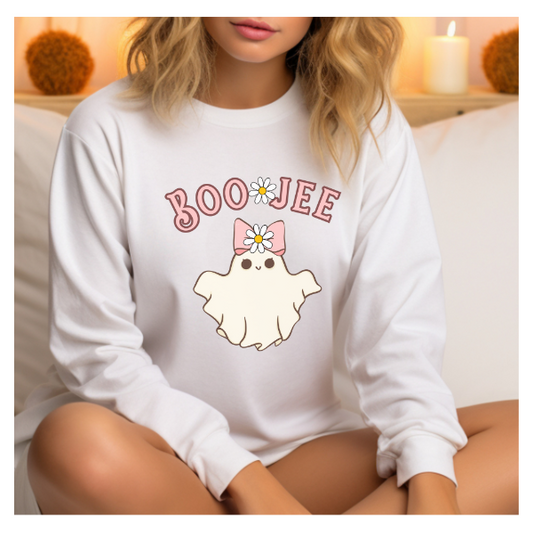Boo Jee sweatshirt, Boo Jee shirt, Halloween ghost sweatshirt, Spooky season shirt, Boo Jee ghost shirt, Spooky Vibes sweatshirt, Funny Halloween shirt, Halloween gift.