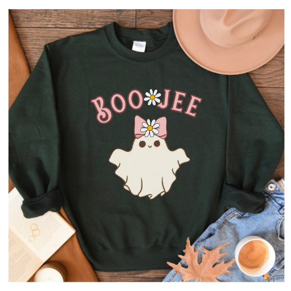 Boo Jee sweatshirt, Halloween ghost sweatshirt, Spooky season shirt, Boo Jee shirt, Spooky Vibes sweatshirt, Funny Halloween shirt