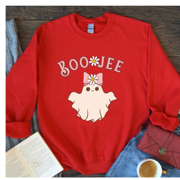 Boo Jee sweatshirt, Halloween ghost sweatshirt, Spooky season shirt, Boo Jee shirt, Spooky Vibes sweatshirt, Funny Halloween shirt