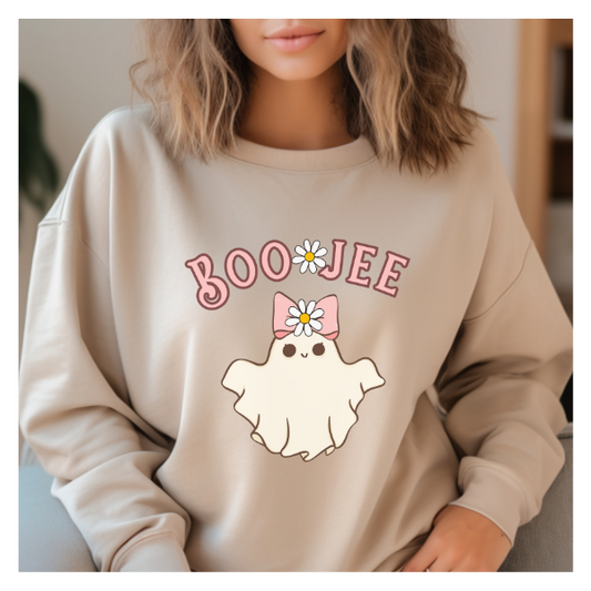 Boo Jee sweatshirt, Halloween ghost sweatshirt, Spooky season shirt, Boo Jee shirt, Spooky Vibes sweatshirt, Funny Halloween shirt