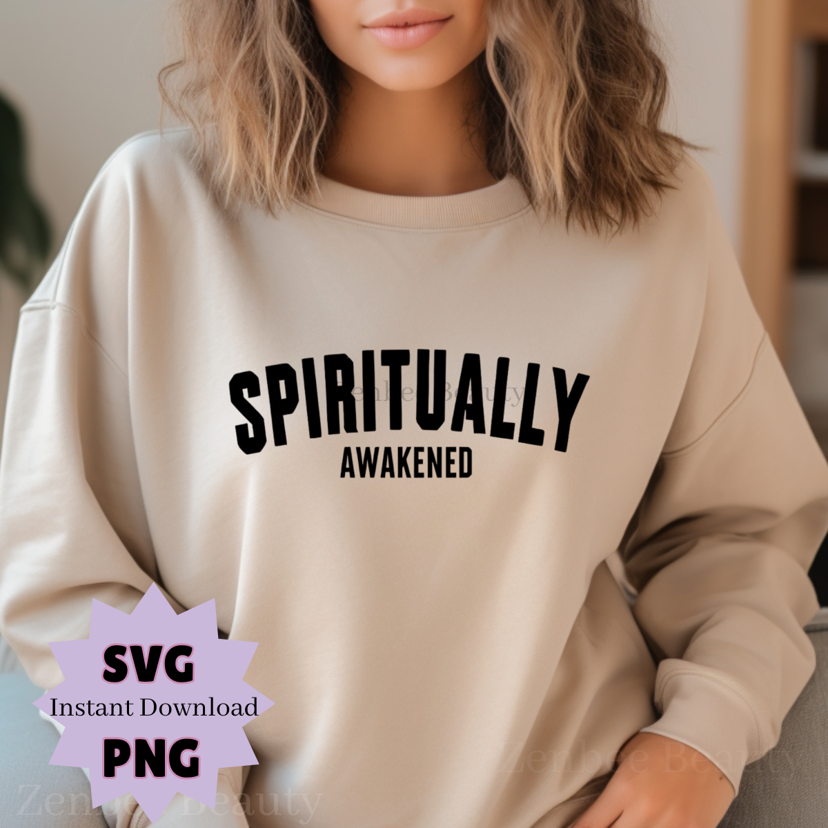 Spiritually Awakened SVG PNG Digital Download | Spiritual Quote Cut File for Cricut & Silhouette | Boho Mindfulness Sublimation PNG, crafter