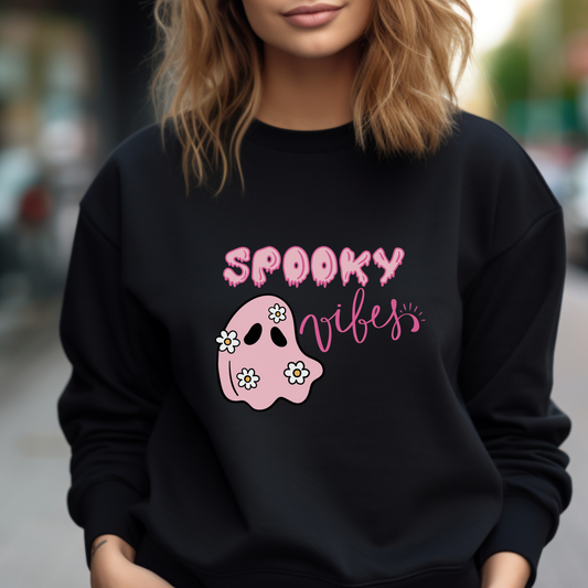 Spooky Vibes Sweatshirt, Spooky Vibes sweatshirt, Halloween Sweatshirt, Halloween shirt, Spooky Halloween shirt, funny Halloween shirt, Ghost shirt, Fall Shirt, 2023 Halloween Sweatshirt, Halloween Gifts for her.