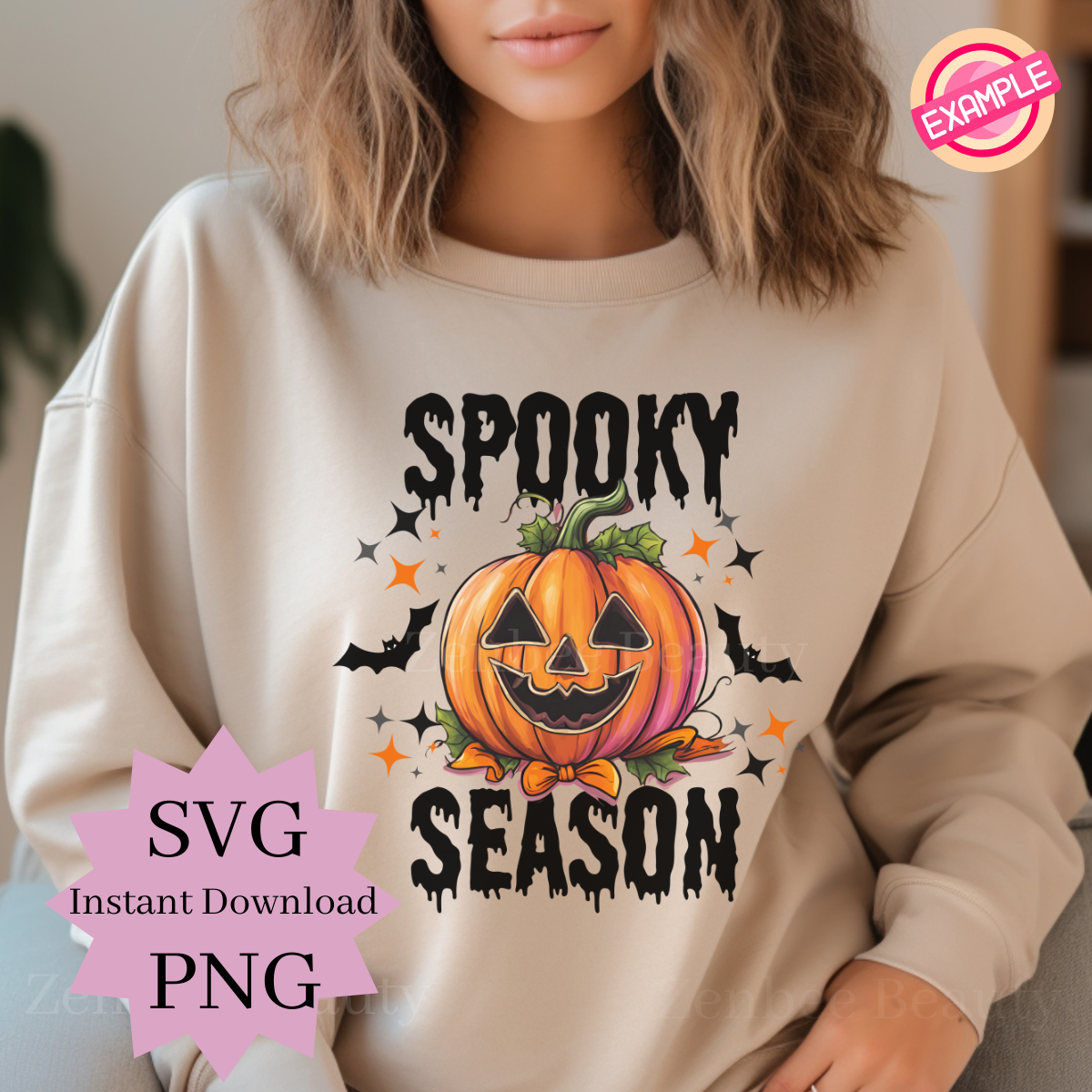Spooky Season Halloween SVG PNG | Pumpkin Jack O’ Lantern Digital Download