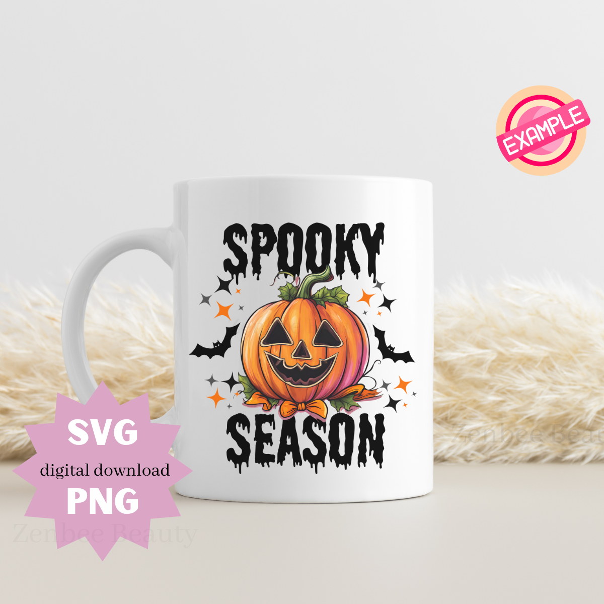 Spooky Season Halloween SVG PNG | Pumpkin Jack O’ Lantern Digital Download