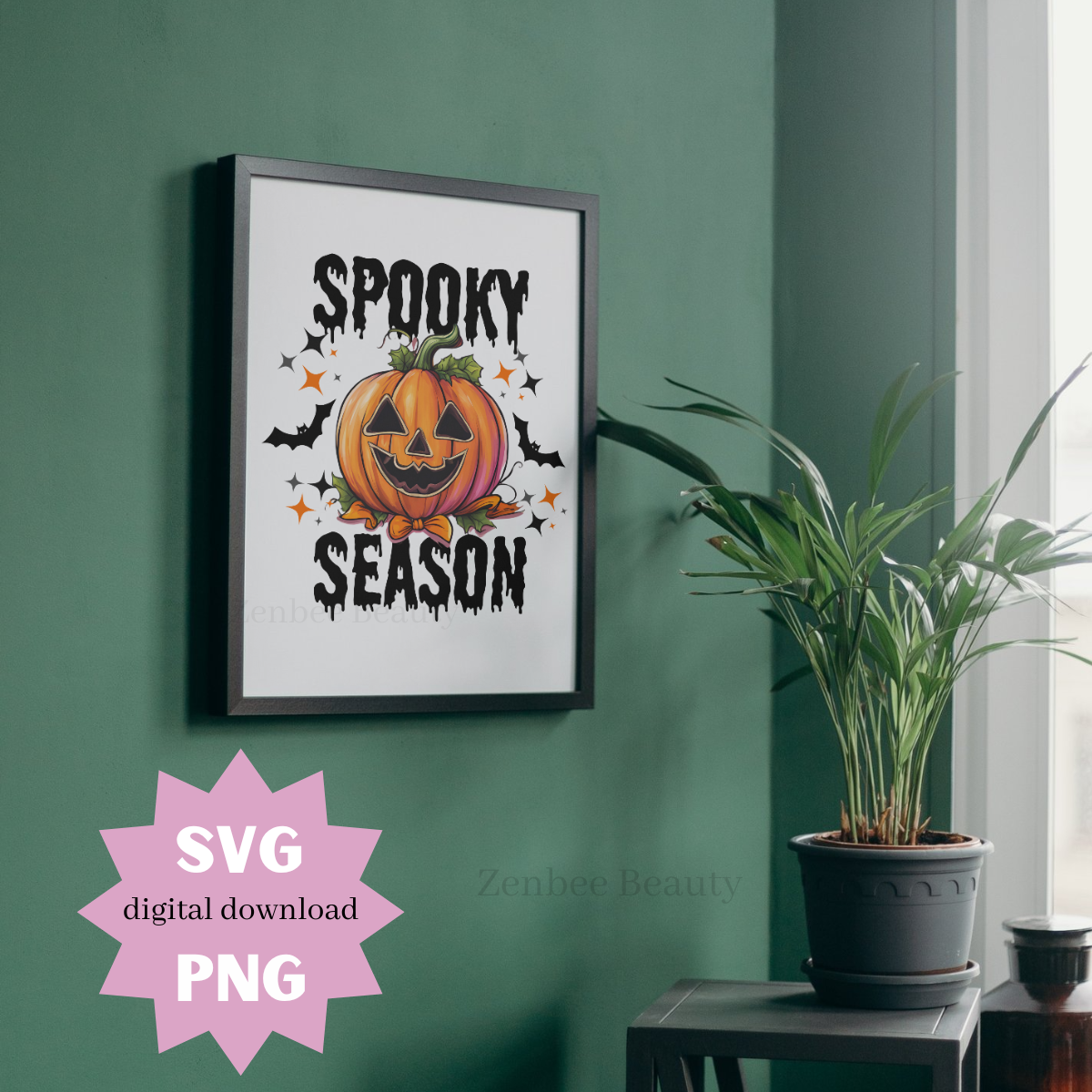 Spooky Season Halloween SVG PNG | Pumpkin Jack O’ Lantern Digital Download