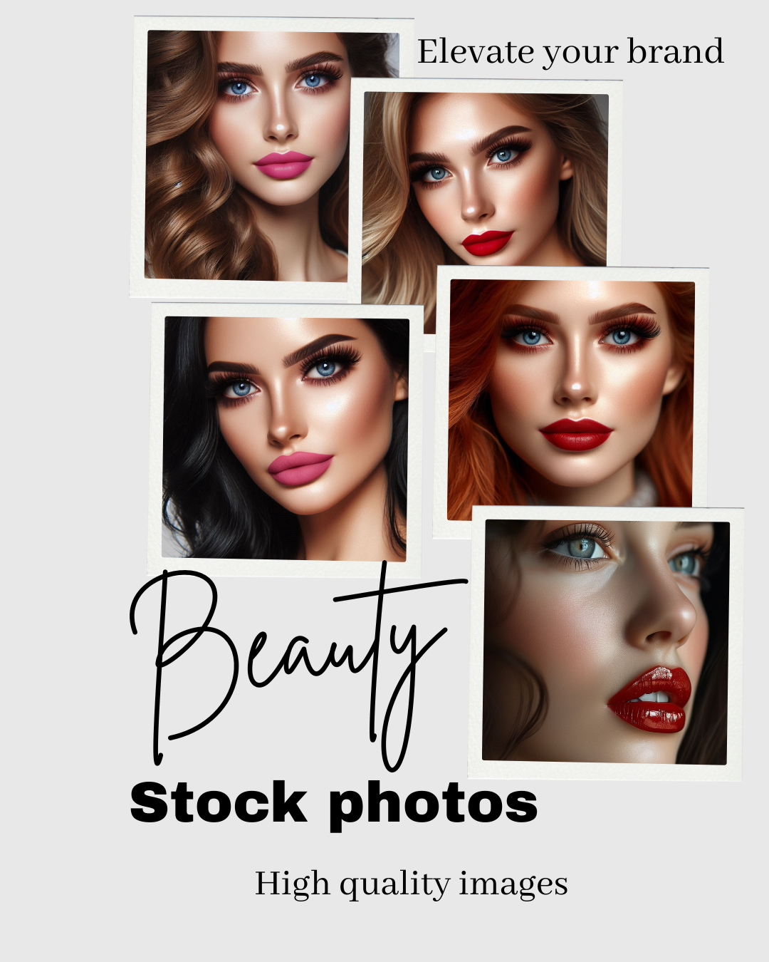 Aesthetic AI Beauty Stock Photos • Skincare Spa Images for Estheticians & Beauty Salons • Digital Download for small business branding