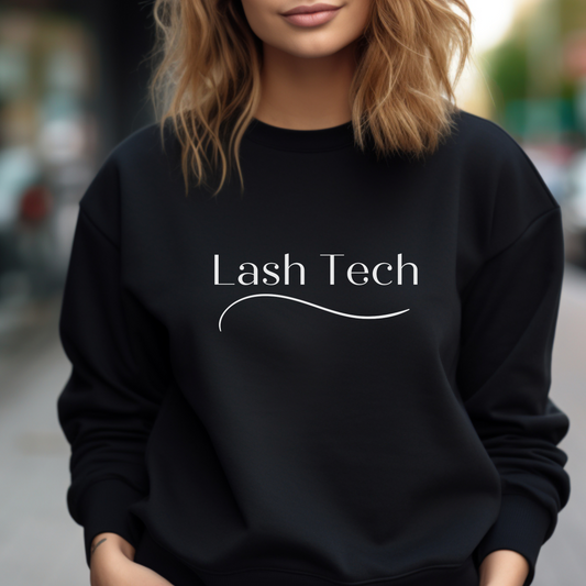 Lash Tech Crewneck pullover womens stylist Sweatshirt, cosmetologist Lash Artist Shirt, Esthetician eyelashes Tech Gifts for her, friend