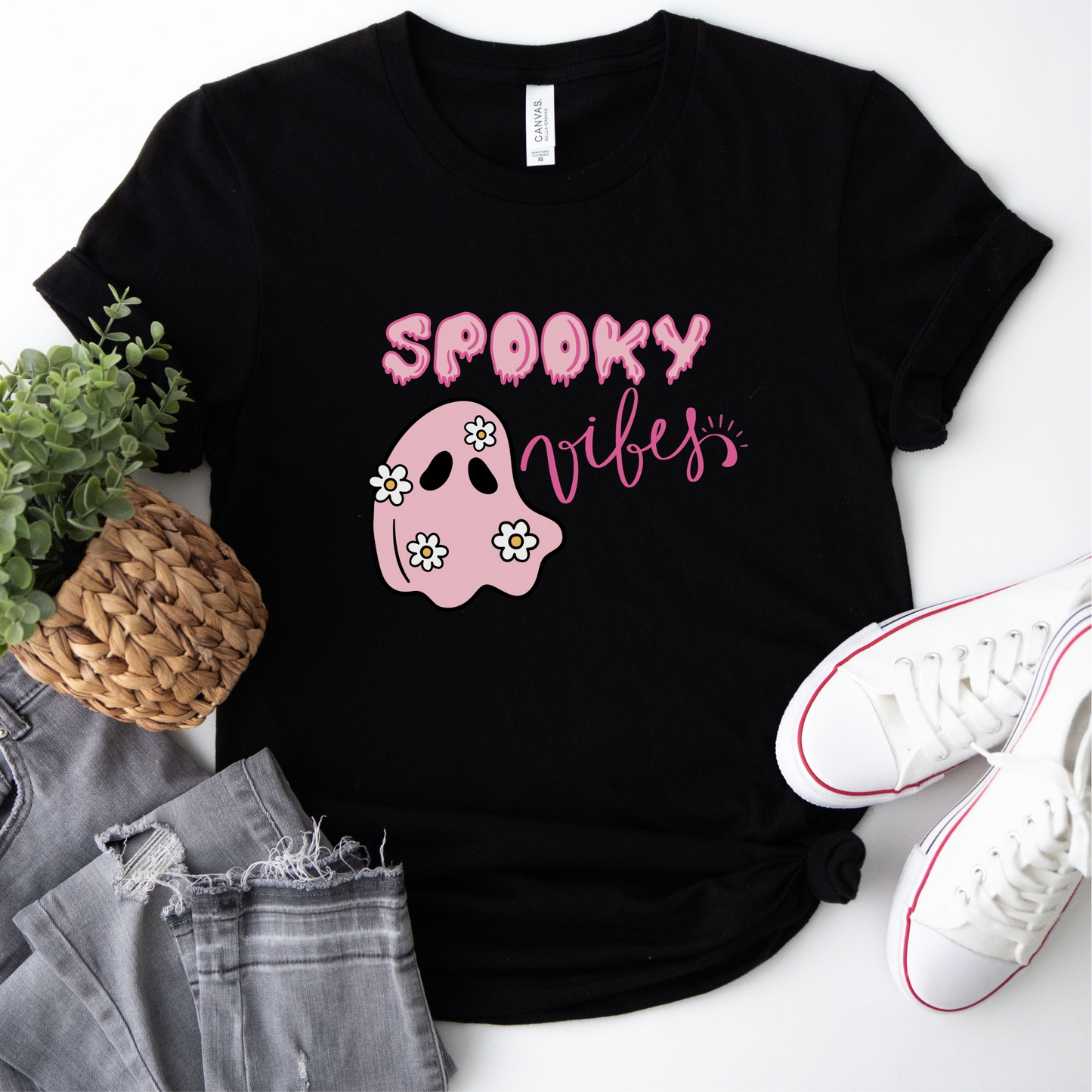 Spooky vibes shirt, spooky tshirt, Halloween shirt, cute Halloween t-shirt, spooky vibes tshirt, Halloween shirt, fall tshirt, spooky tee, Halloween cute shirt, funny tshirt, Halloween tee, Halloween shirt for women, gifts for her