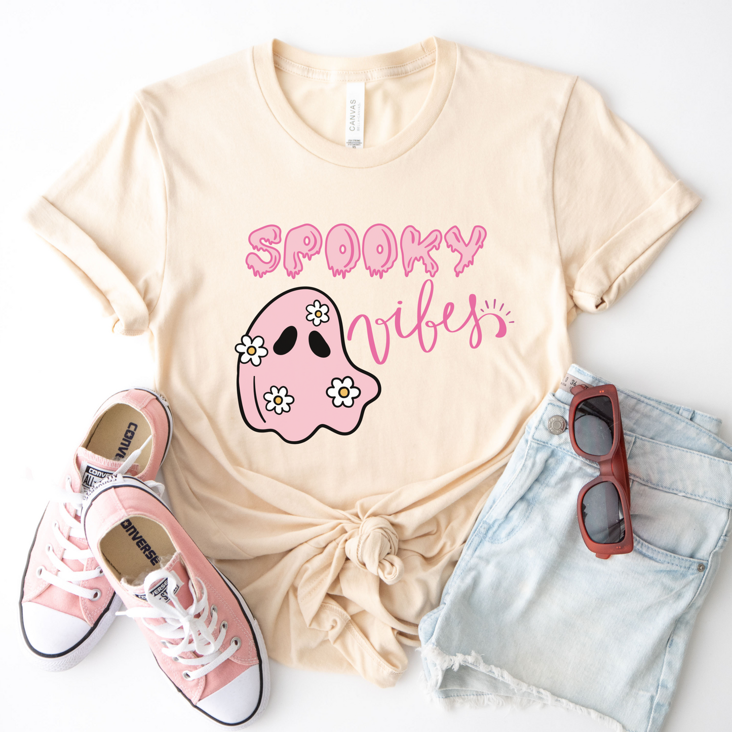Spooky vibes shirt, spooky tshirt, Halloween shirt, cute Halloween t-shirt, spooky vibes tshirt, Halloween shirt, fall tshirt, spooky tee, Halloween cute shirt, funny tshirt, Halloween tee, Halloween shirt for women, gifts for her