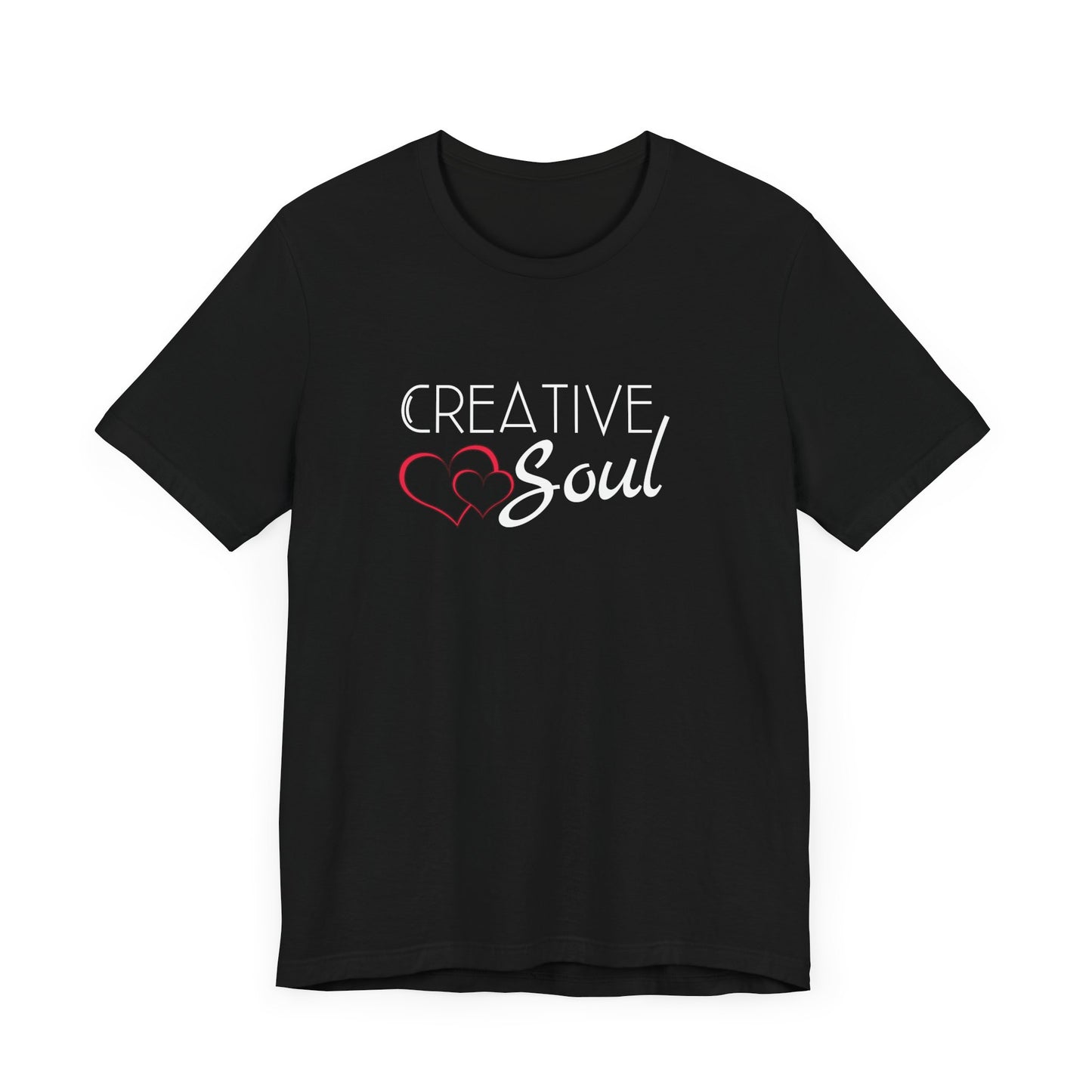 Creative Soul Women's motivational inspirational Tshirt, crafter Tee, simple heart Soul shirt, positive gift for her, friend teen