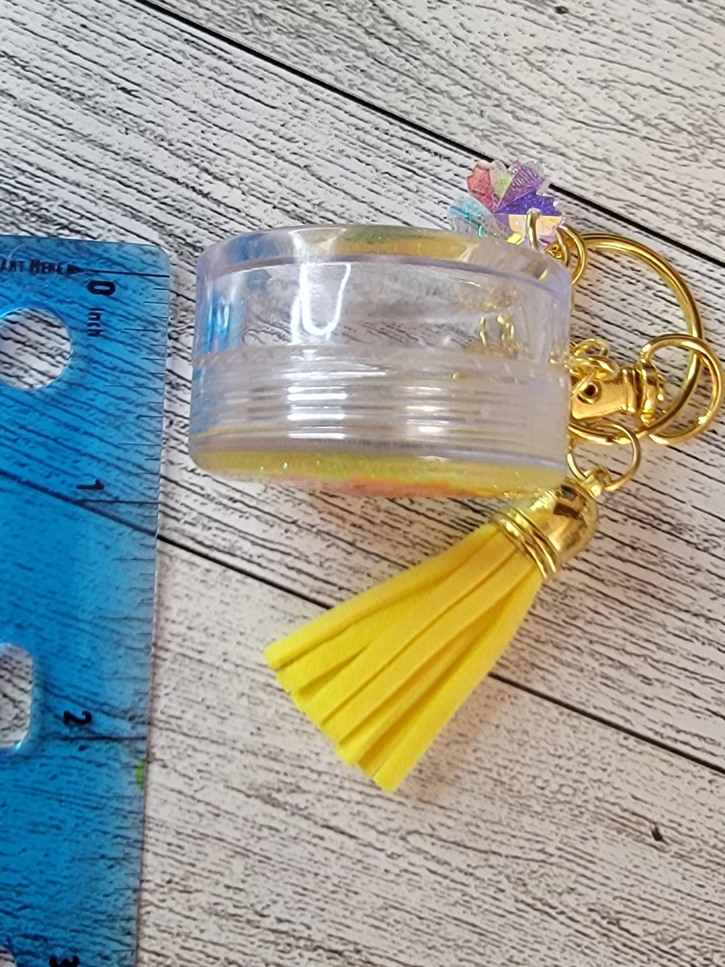 Dried flower keychain jar container, travel pill case, Pill Jar, stash jar, Jewelry Holder Keychain, jewelry case, gifts for her