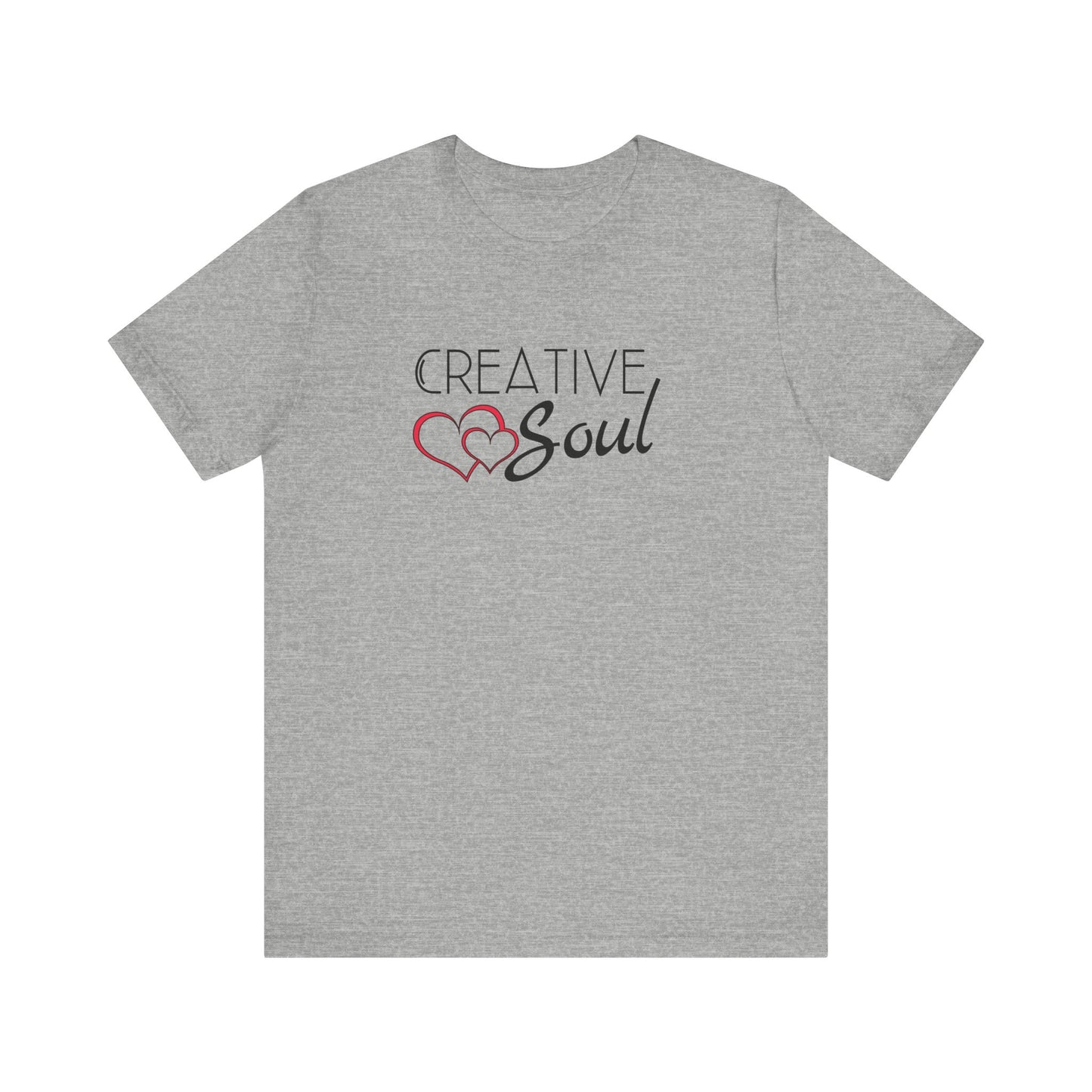 Creative Soul Women's motivational inspirational Tshirt, crafter Tee, simple heart Soul shirt, positive gift for her, friend teen