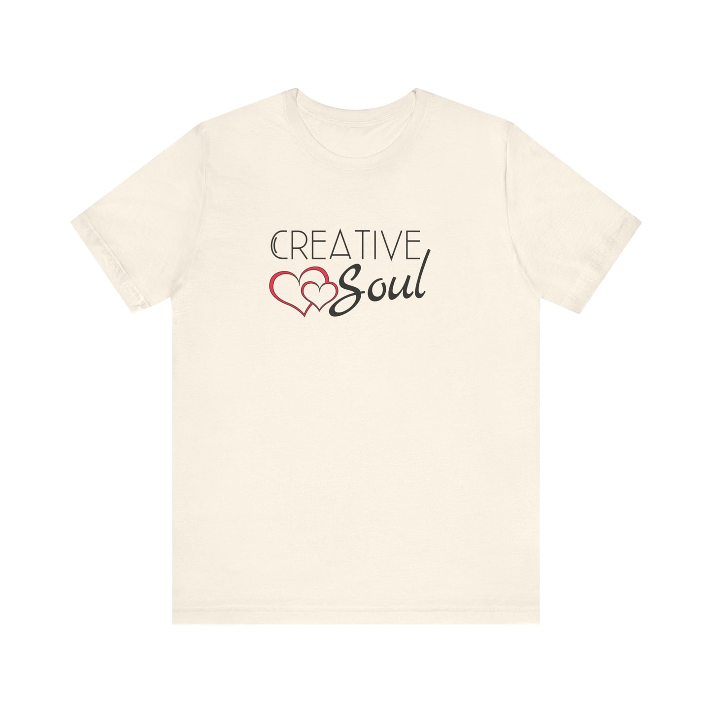 Creative Soul Women's motivational inspirational Tshirt, crafter Tee, simple heart Soul shirt, positive gift for her, friend teen