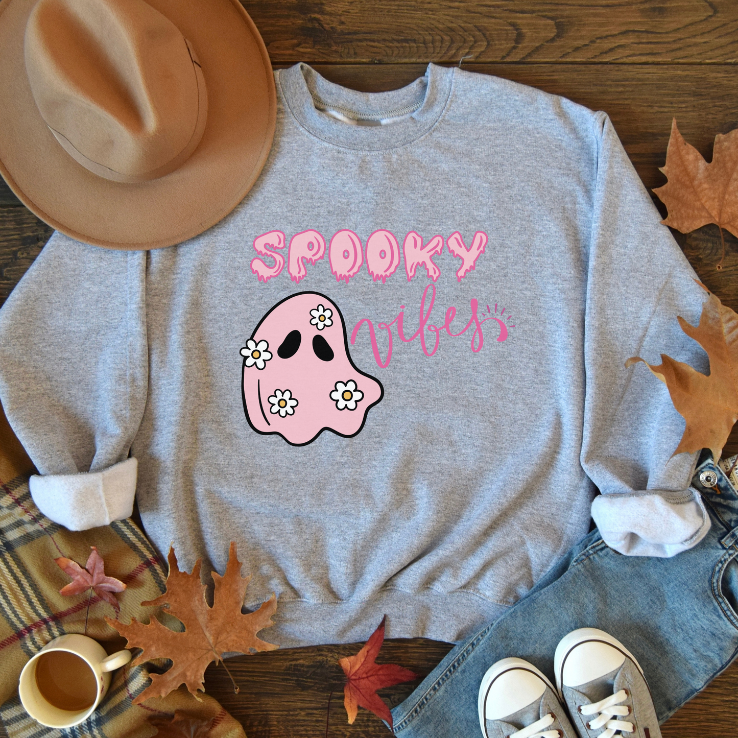 Spooky Vibes Sweatshirt, Spooky Vibes sweatshirt, Halloween Sweatshirt, Halloween shirt, Spooky Halloween shirt, funny Halloween shirt, Ghost shirt, Fall Shirt, 2023 Halloween Sweatshirt, Halloween Gifts for her.