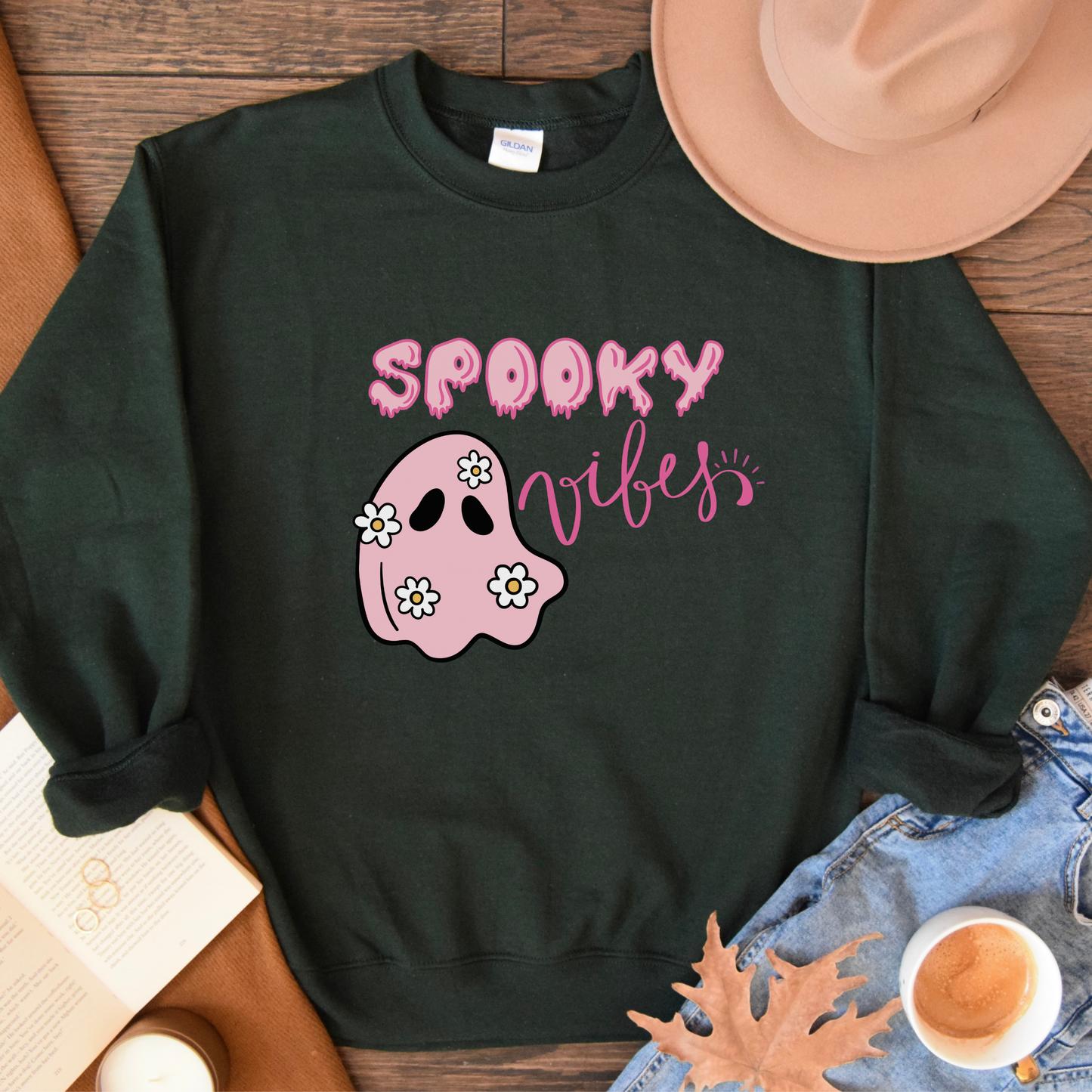 Spooky Vibes Sweatshirt, Spooky Vibes sweatshirt, Halloween Sweatshirt, Halloween shirt, Spooky Halloween shirt, funny Halloween shirt, Ghost shirt, Fall Shirt, 2023 Halloween Sweatshirt, Halloween Gifts for her.