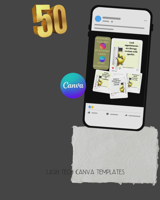 50 Editable Instagram Salon Quotes | Funny Beauty Quotes for Lash Techs, Estheticians & Hair Stylists | Canva Templates for Social Media