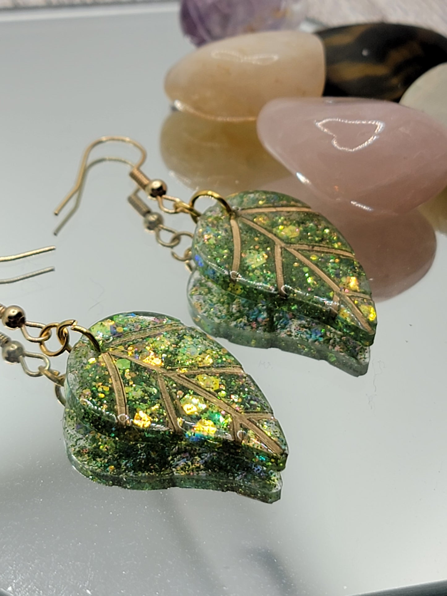 leaf earrings, dangle drop handmade earrings, handmade jewelry, cute earrings, gifts for her.